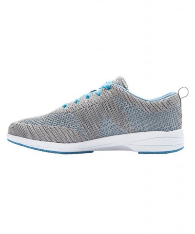 Women's Washable Walker Evolution Sneakers Light Gray/Light Blue $43.97 Shoes