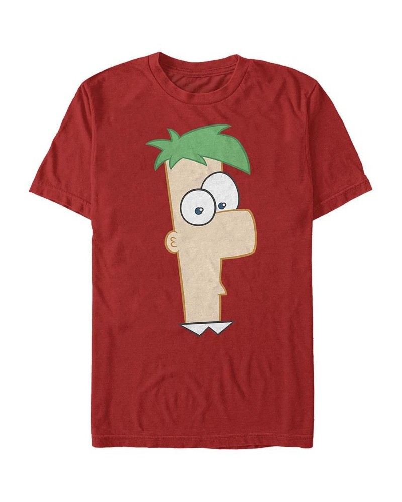 Men's Large Ferb Short Sleeve Crew T-shirt Red $14.35 T-Shirts