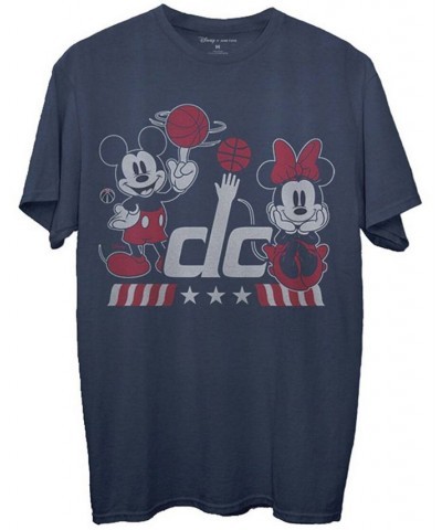 Men's Navy Washington Wizards Disney Mickey Minnie 2020/21 City Edition T-shirt $21.23 T-Shirts