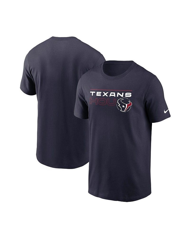 Men's Navy Houston Texans Broadcast Essential T-shirt $22.79 T-Shirts