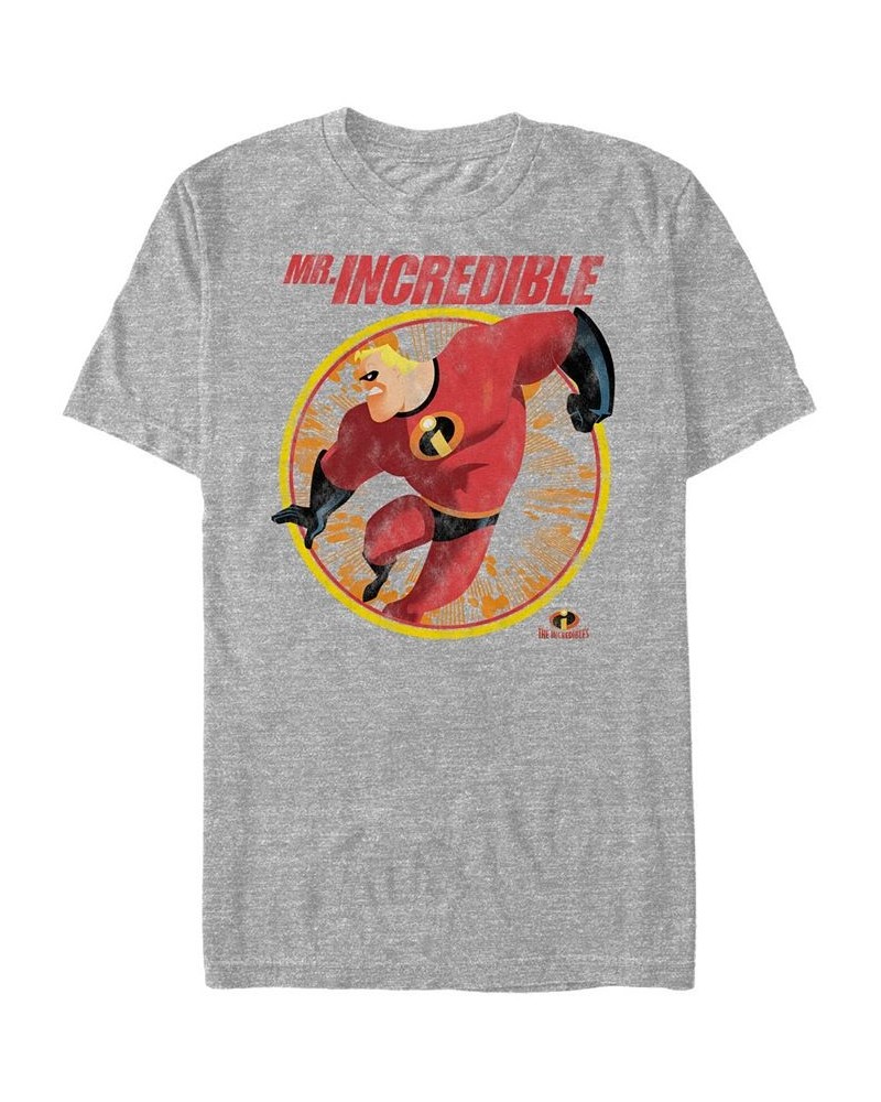 Disney Pixar Men's The Incredibles Strong Pose Short Sleeve T-Shirt Gray $17.84 T-Shirts