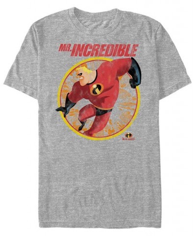 Disney Pixar Men's The Incredibles Strong Pose Short Sleeve T-Shirt Gray $17.84 T-Shirts