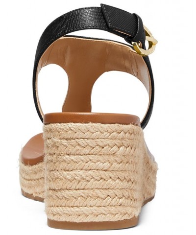 Women's Laney Thong Espadrille Sandals Black $53.55 Shoes