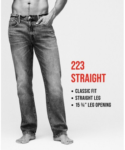 Men's 223 Straight Coolmax Mid-Rise Jeans Blue $38.86 Jeans