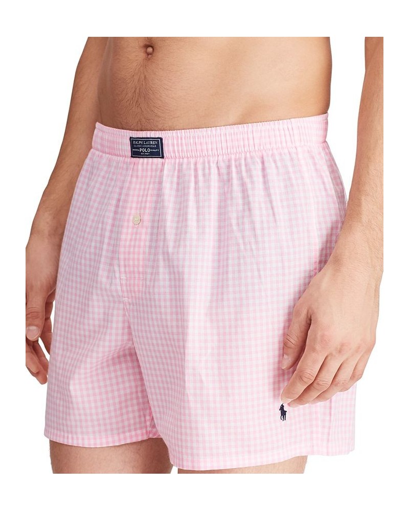 Men's Plaid Single-Button Fly Boxers PD04 $19.38 Underwear