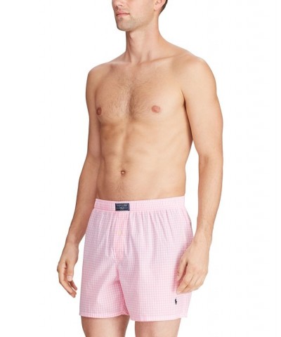 Men's Plaid Single-Button Fly Boxers PD04 $19.38 Underwear