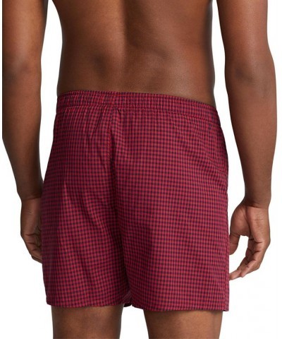 Men's Plaid Single-Button Fly Boxers PD04 $19.38 Underwear