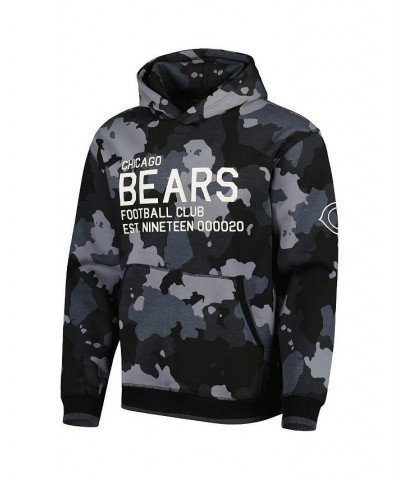 Men's Black Chicago Bears Camo Pullover Hoodie $42.24 Sweatshirt