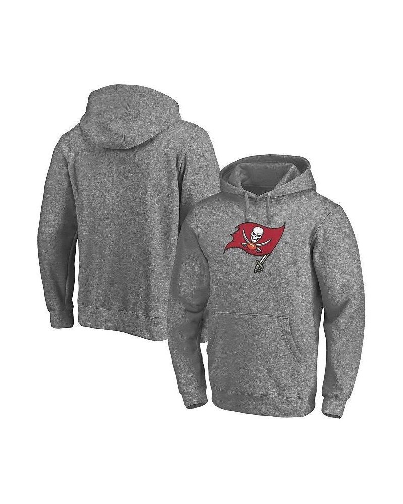 Men's Branded Heathered Gray Tampa Bay Buccaneers Big and Tall Primary Logo Pullover Hoodie $30.66 Sweatshirt