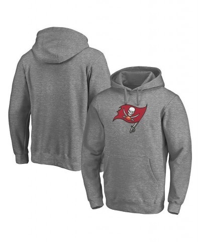 Men's Branded Heathered Gray Tampa Bay Buccaneers Big and Tall Primary Logo Pullover Hoodie $30.66 Sweatshirt