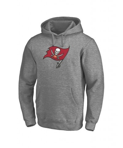 Men's Branded Heathered Gray Tampa Bay Buccaneers Big and Tall Primary Logo Pullover Hoodie $30.66 Sweatshirt