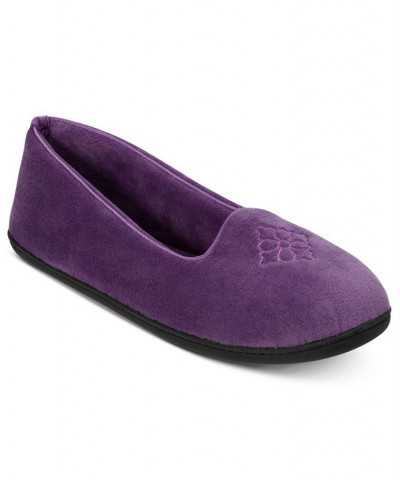 Women's Rebecca Microfiber Velour Closed Back Clog Slippers PD04 $24.38 Shoes