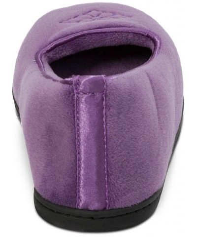 Women's Rebecca Microfiber Velour Closed Back Clog Slippers PD04 $24.38 Shoes