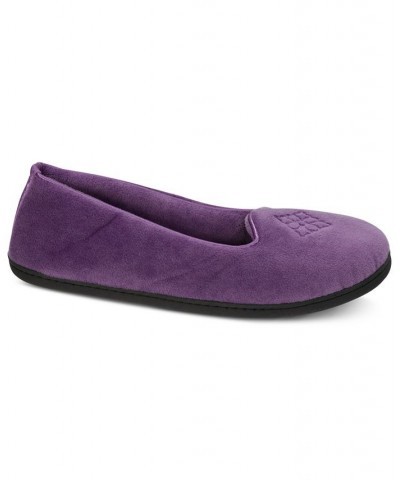 Women's Rebecca Microfiber Velour Closed Back Clog Slippers PD04 $24.38 Shoes