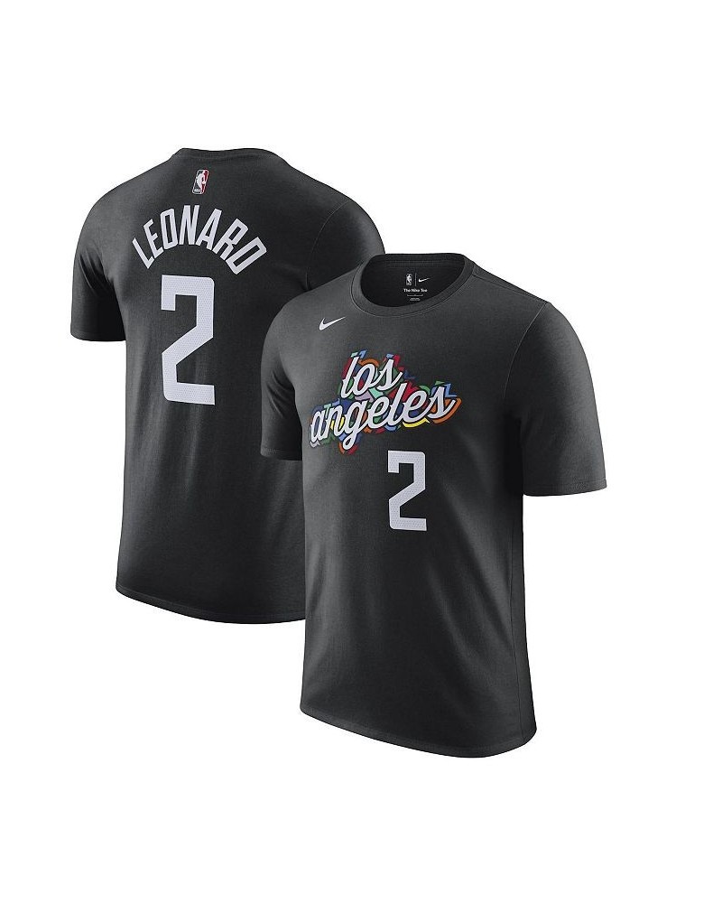 Men's Kawhi Leonard Black LA Clippers 2022/23 City Edition Name Number T-shirt $19.80 T-Shirts