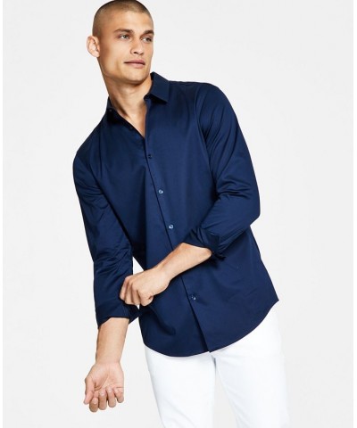 Men's Slim Fit Dress Shirt PD04 $22.26 Shirts