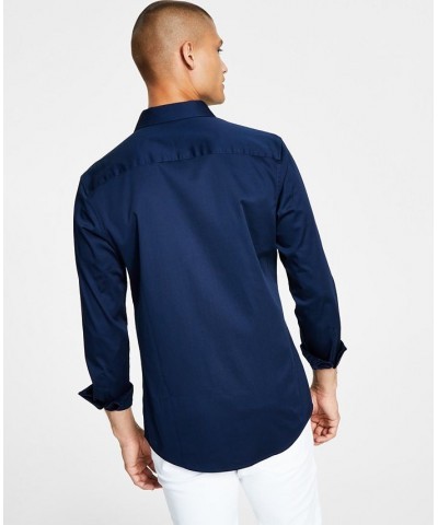 Men's Slim Fit Dress Shirt PD04 $22.26 Shirts