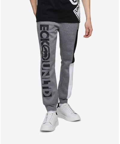 Men's Color Block Party Fleece Joggers Gray $29.92 Pants