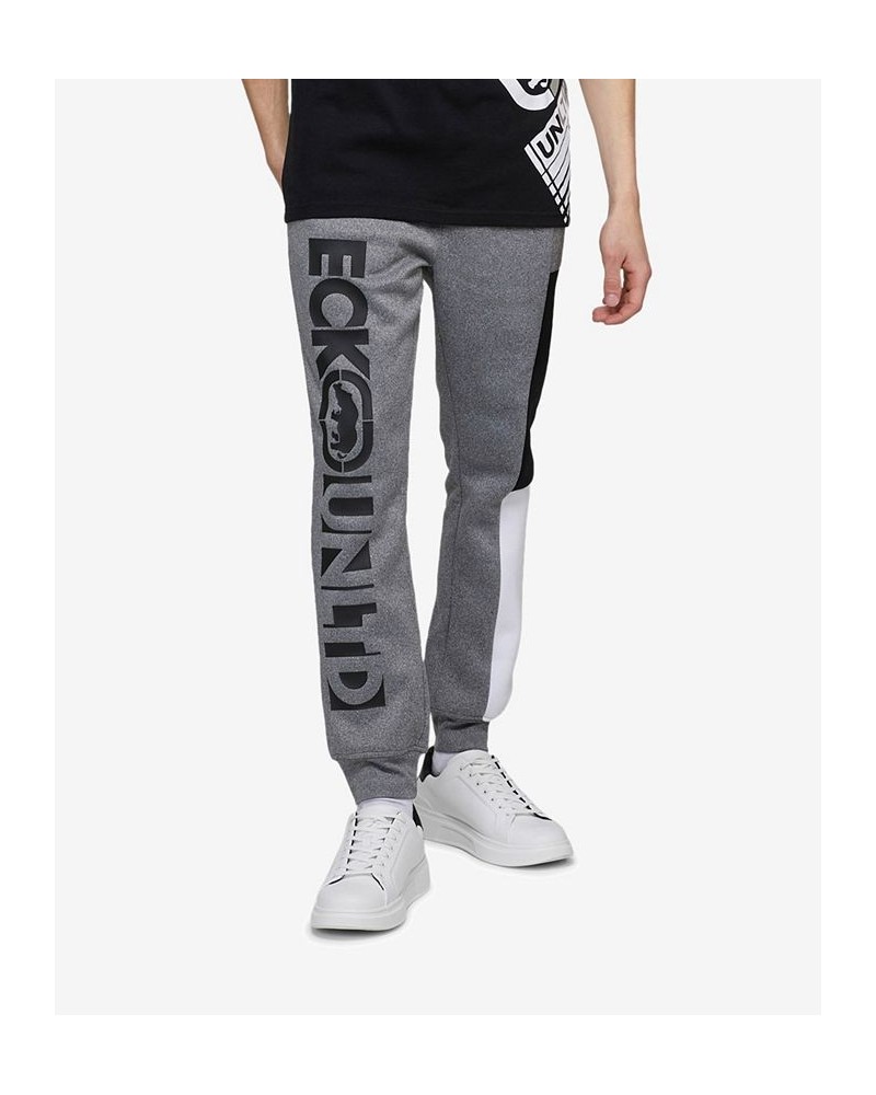 Men's Color Block Party Fleece Joggers Gray $29.92 Pants