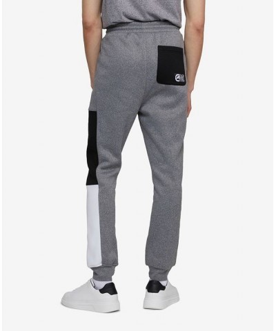 Men's Color Block Party Fleece Joggers Gray $29.92 Pants