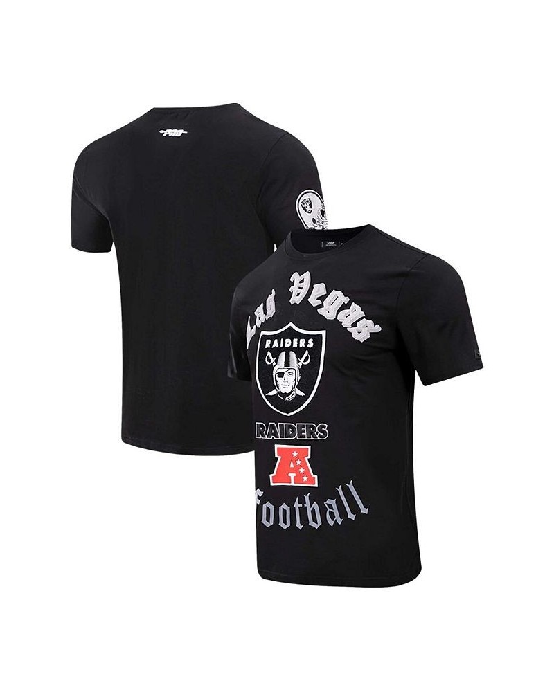 Men's Black Las Vegas Raiders Old English T-shirt $28.04 T-Shirts