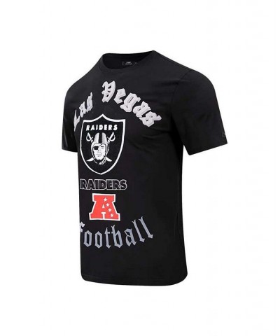 Men's Black Las Vegas Raiders Old English T-shirt $28.04 T-Shirts