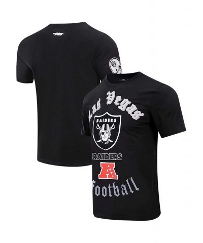 Men's Black Las Vegas Raiders Old English T-shirt $28.04 T-Shirts