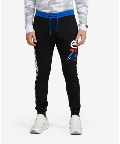 Men's Big and Tall Pixels-Alpha Joggers Black $33.06 Pants