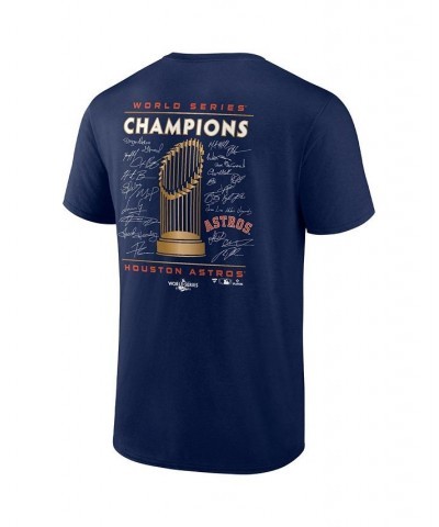 Men's Branded Navy Houston Astros 2022 World Series Champions Signature Roster Short Sleeve T-shirt $22.56 T-Shirts