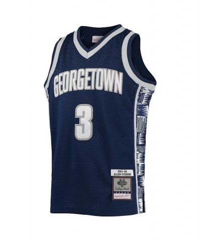 Men's Allen Iverson Navy Georgetown Hoyas 1995-96 Replica Swingman Jersey $38.00 Jersey