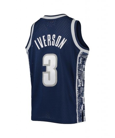 Men's Allen Iverson Navy Georgetown Hoyas 1995-96 Replica Swingman Jersey $38.00 Jersey