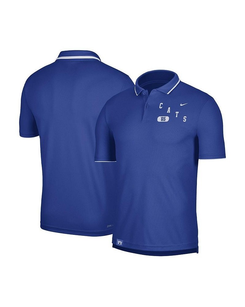 Men's Royal Kentucky Wildcats Wordmark Performance Polo Shirt $27.95 Polo Shirts