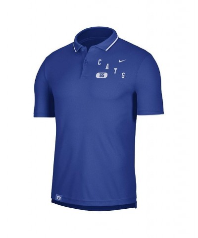 Men's Royal Kentucky Wildcats Wordmark Performance Polo Shirt $27.95 Polo Shirts