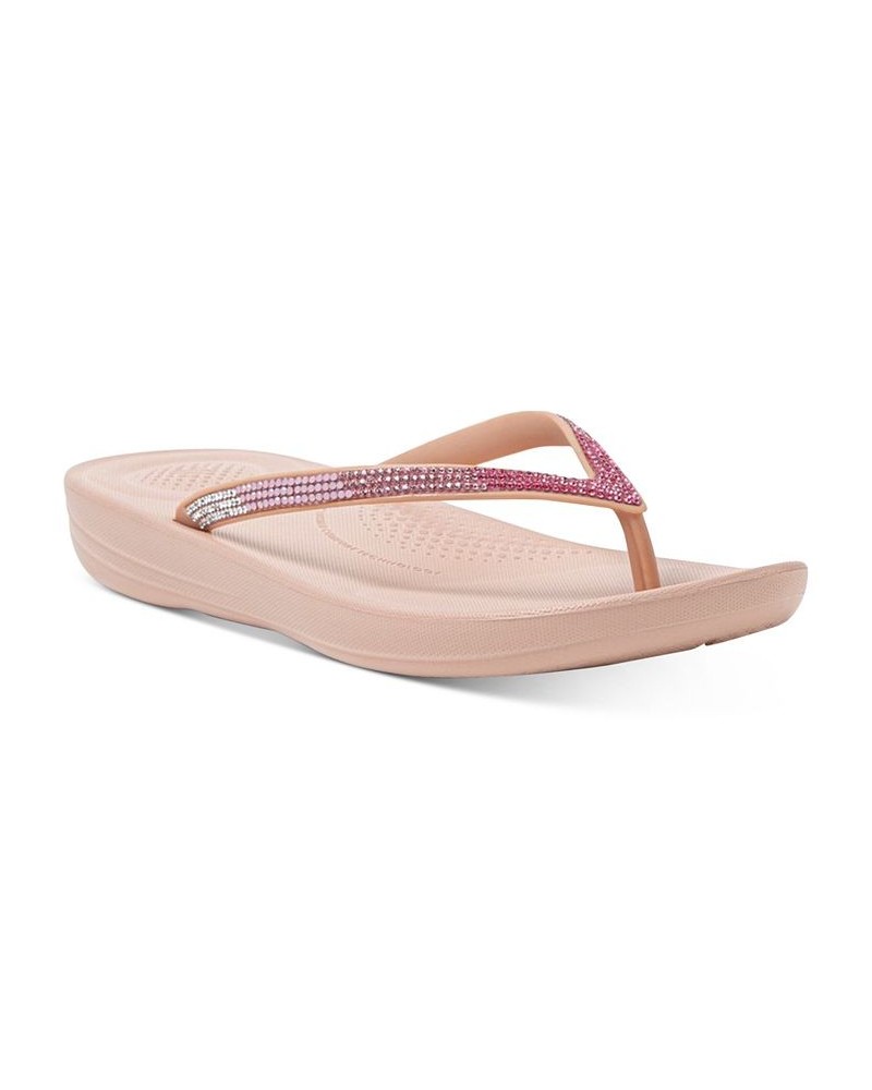 Women's Iqushion Ombre Sparkle Flip-Flops PD02 $30.25 Shoes