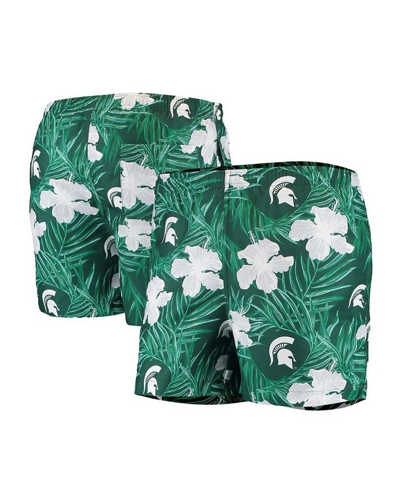 Men's Green Michigan State Spartans Swimming Trunks $24.18 Swimsuits