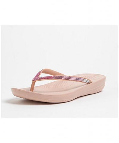 Women's Iqushion Ombre Sparkle Flip-Flops PD02 $30.25 Shoes