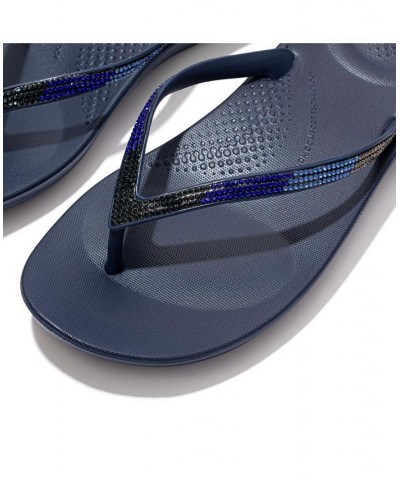 Women's Iqushion Ombre Sparkle Flip-Flops PD02 $30.25 Shoes