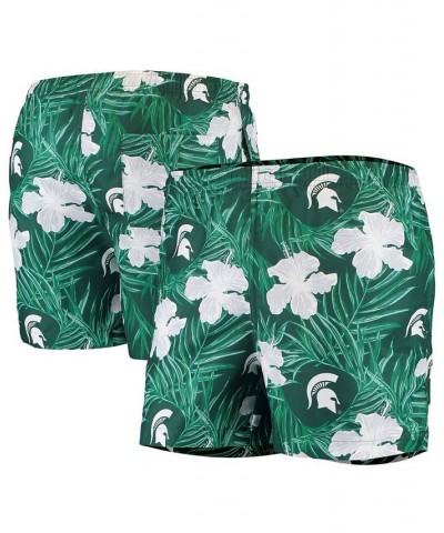 Men's Green Michigan State Spartans Swimming Trunks $24.18 Swimsuits