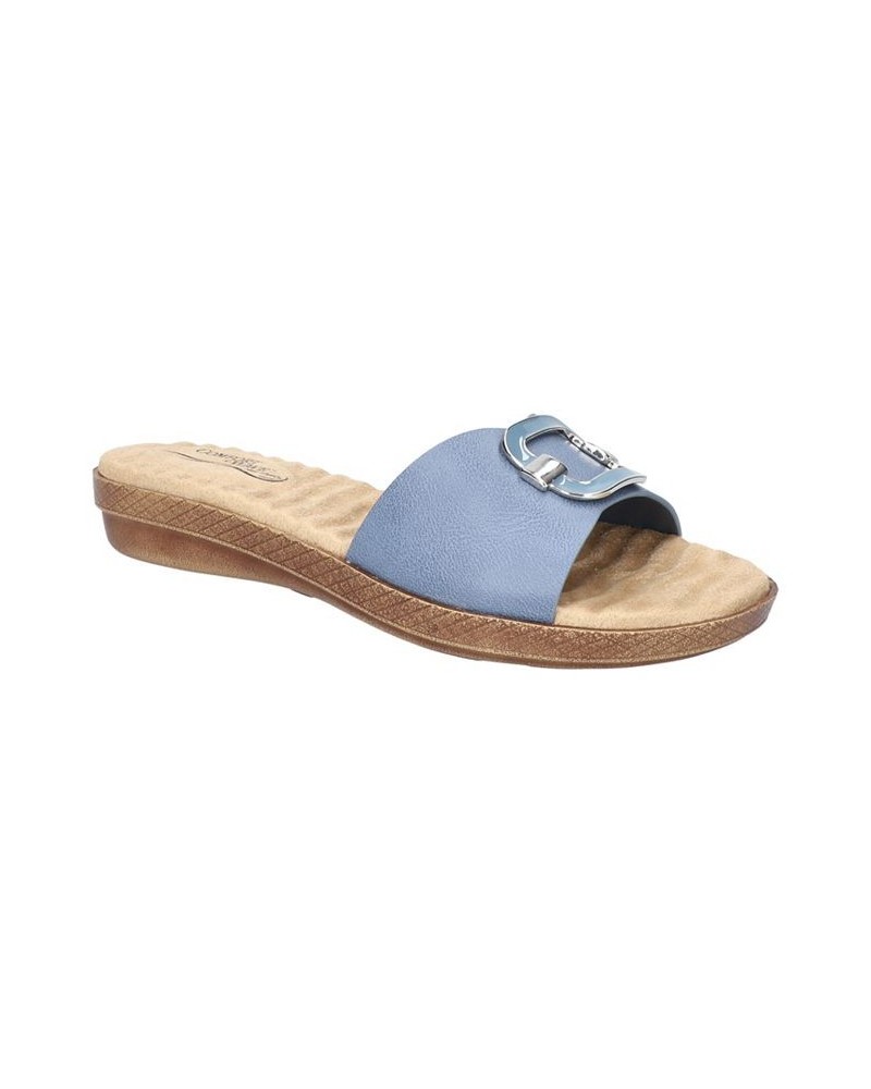 Women's Sunshine Comfort Slide Sandals PD06 $27.95 Shoes