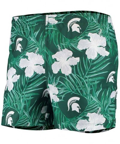 Men's Green Michigan State Spartans Swimming Trunks $24.18 Swimsuits