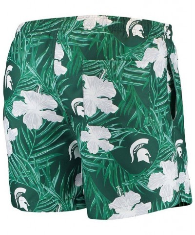 Men's Green Michigan State Spartans Swimming Trunks $24.18 Swimsuits