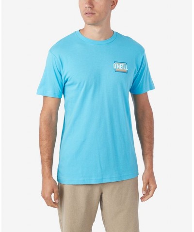 Men's Headquarters Standard-Fit Logo Graphic T-shirt Blue $13.34 T-Shirts