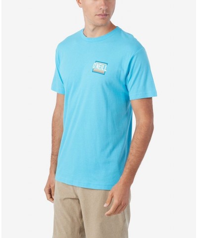 Men's Headquarters Standard-Fit Logo Graphic T-shirt Blue $13.34 T-Shirts