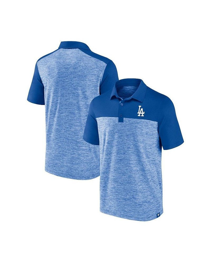 Men's Branded Royal Los Angeles Dodgers Iconic Omni Brushed Space-Dye Polo Shirt $25.80 Polo Shirts