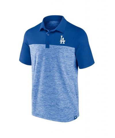 Men's Branded Royal Los Angeles Dodgers Iconic Omni Brushed Space-Dye Polo Shirt $25.80 Polo Shirts