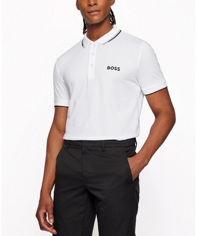 Boss Men's Cotton-Blend Polo Shirt White $38.40 Polo Shirts