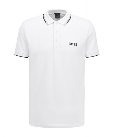 Boss Men's Cotton-Blend Polo Shirt White $38.40 Polo Shirts