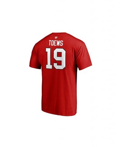 Chicago Blackhawks Jonathan Toews Men's Authentic Stack Name & Number T-Shirt $21.50 T-Shirts