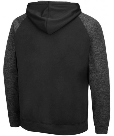 Men's Black Alabama Crimson Tide Blackout 3.0 Tonal Raglan Pullover Hoodie $37.09 Sweatshirt