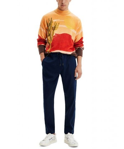 Men's Turtleneck Long-Sleeve Cactus Sweater Orange $38.80 Sweaters